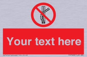 Custom prohibition Do not leave the tow track